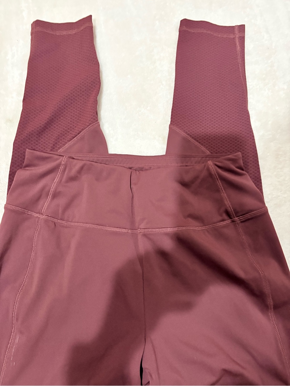 Talbots High-waisted Maroon Workout Leggings